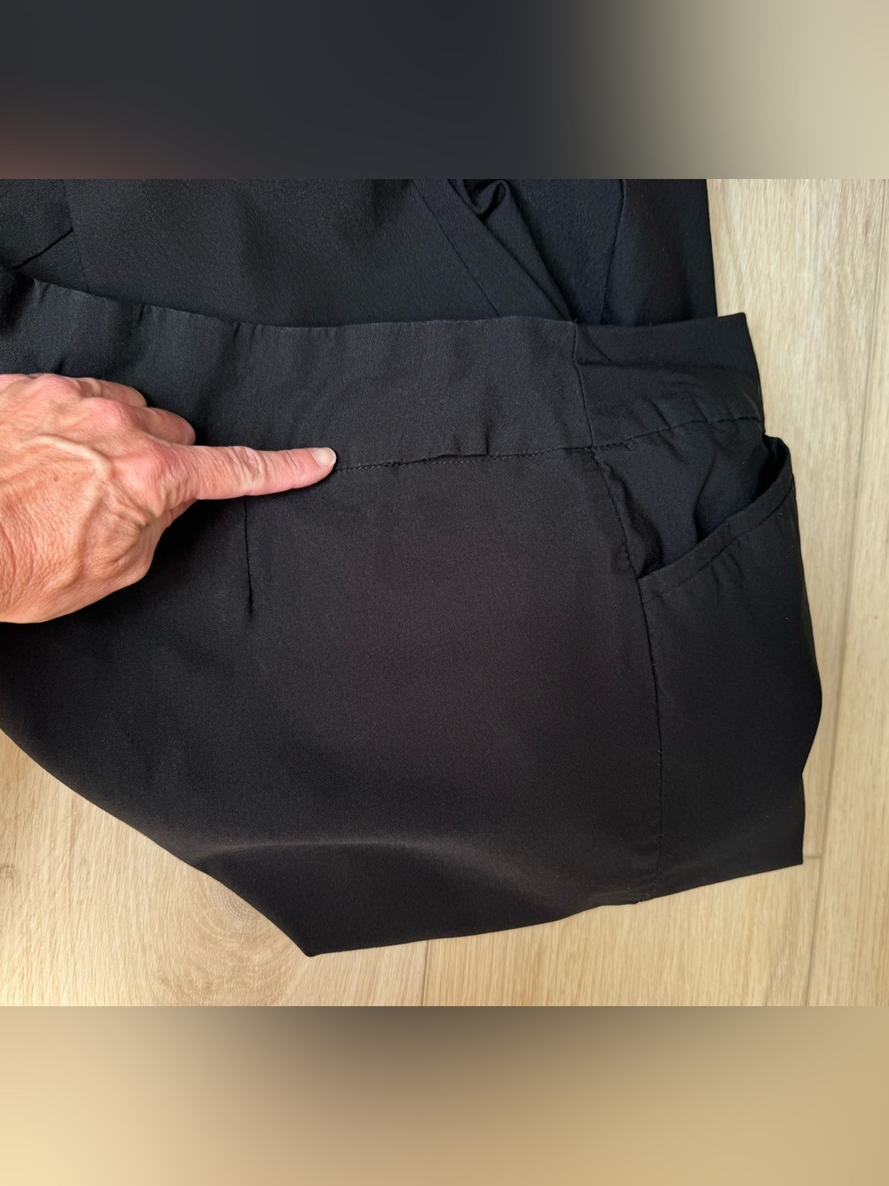 Chico’s So Slimming black womens dress pants size 3 / 16 US flat front stretch - Picture 12 of 14
